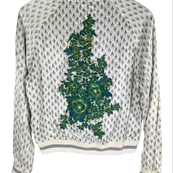 Anthropologie TINY Editions Bomber Jacket Off  White S - Picture 7 of 16